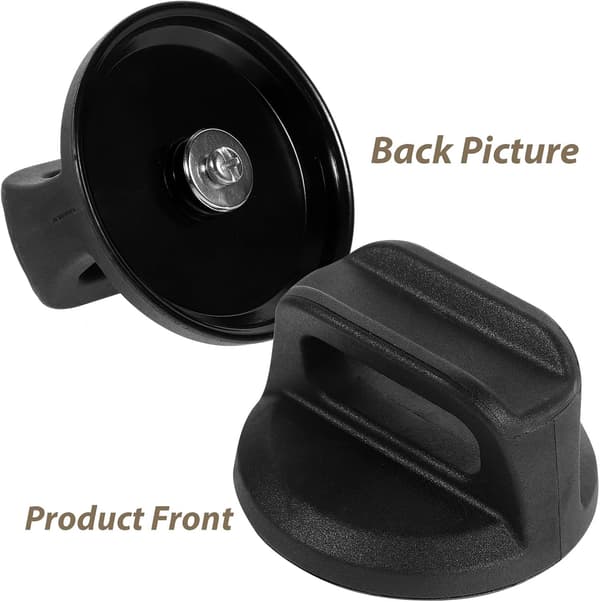 Universal Replacement Pot Lid Handle in Black Bakelite, Robust and Easy to Grip, Protects Against Burns