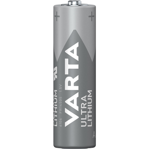 Ultra Lithium AA / LR6 Battery 4-pack Silver