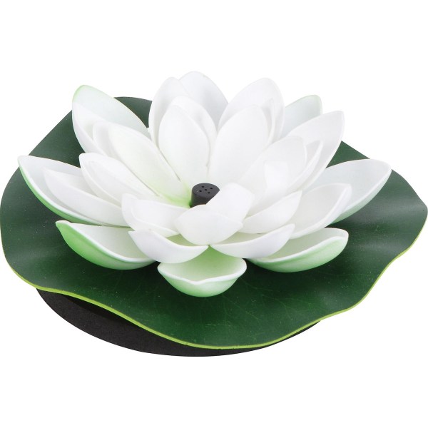 1 kpl Aurinkoenergialla toimiva Lotus-suihkulähde Uutuus Kalalammikon Suihkulähde Puutarhakoriste (valkoinen)Valkoinen18x18cm White 18x18cm