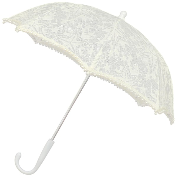 Handheld Parasol Bride Parasol Dance Lace Umbrella Decoration Wedding AccessoriesWhite47x47x44cm