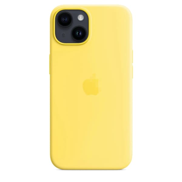 Compatible with iPhone 14 Silicone Case with MagSafe Wireless Fast Charging 6.1\" - Canary Yellow