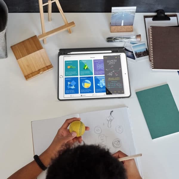 Universalveske for iPad 10.2 tommer 7./8./9. generasjon med stylus
