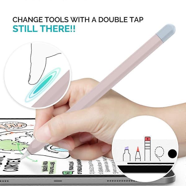 Duotone Case Silicone Sleeve Compatible with Apple Pencil 2nd Generation Ultra-Thin, High-Quality Silicone[DB]