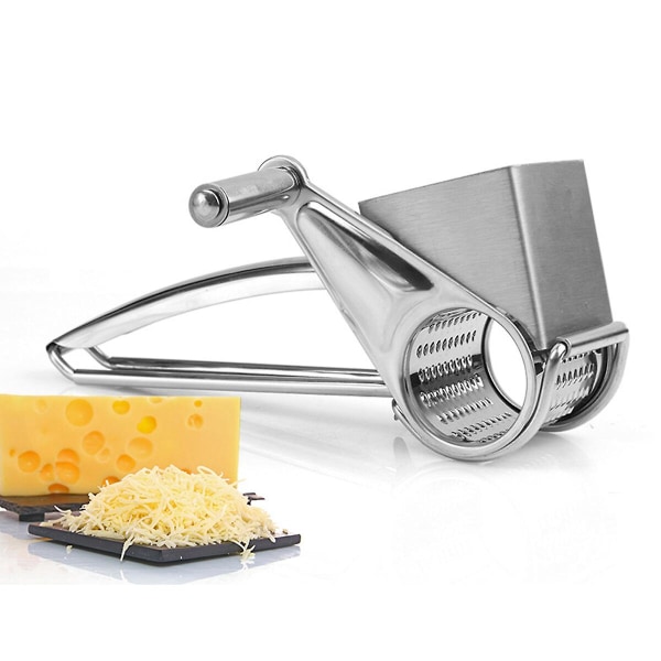 Vegetabiliskt rivjärn ost rivare rivjärn i rostfritt stål ost rivjärn ost rivare RotarySilver Silver