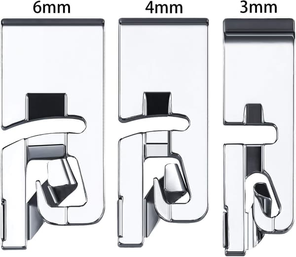 3-pack Rullsömsfotsset Passar Hushålls Multifunktions Symaskiner 3mm, 4mm och 6 mm