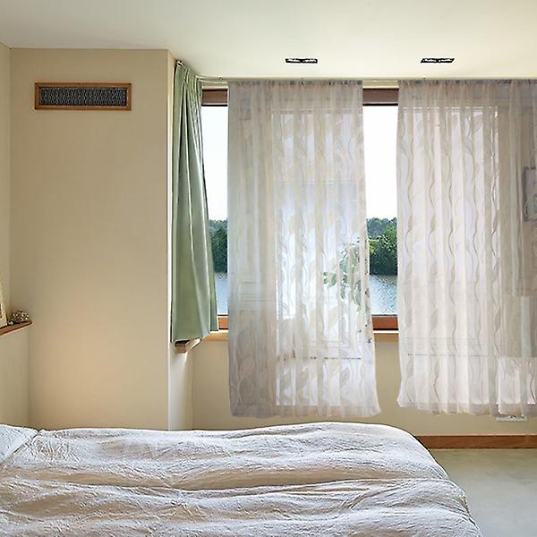Läpinäkyvät verhot ikkunaan, ohut verhot makuuhuoneeseen, voile-verhot ikkunaan, tylli beige Beige
