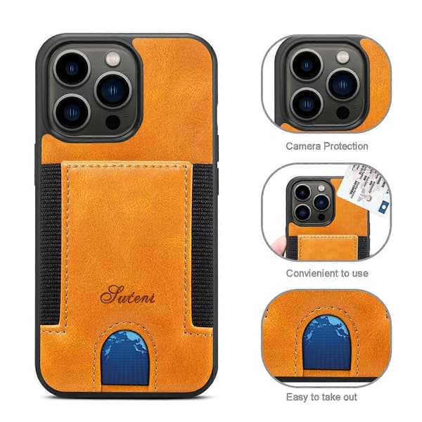 Slim Card Case Designed for iPhone 11 - Wallet Case with Card Holder - Protective/Scratch-Resistant - Compatible with Apple iPhone