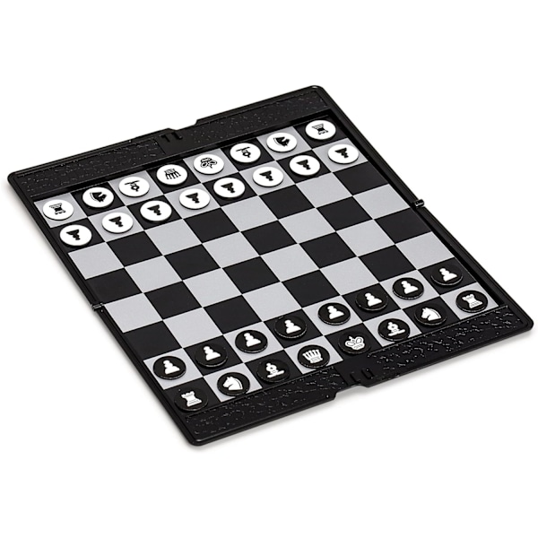 Fällbart fickmagnetiskt schackset (20 cm) - bärbart och resevänligt