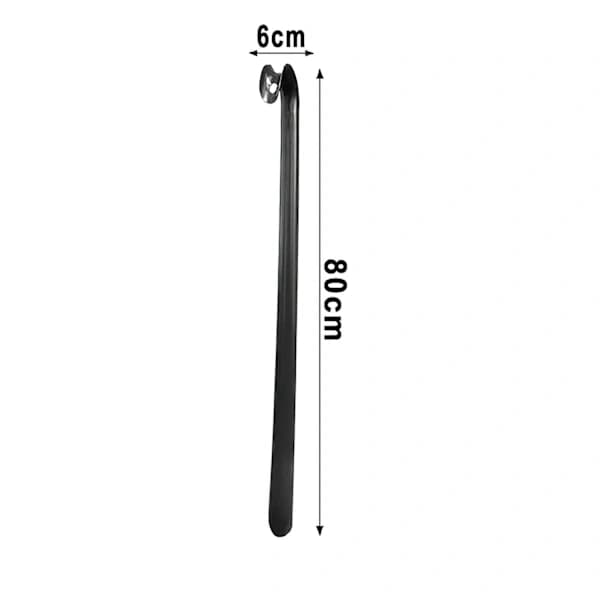 Skovl i metal - Ekstra lang - 80 cm Sort 1-pak Sort 1-pak Sort