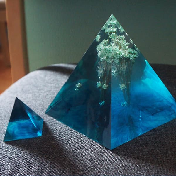 Gennemsigtig silikoneform Pyramideforme DIY harpikshåndværk D
