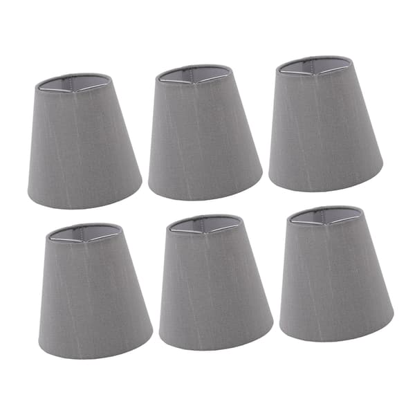 6-pack tyglampskärmar, bra ljusgenomsläpplighet, E14, ljusmanschett, klassisk tyglampskärm för sovrum 1.2 1.2