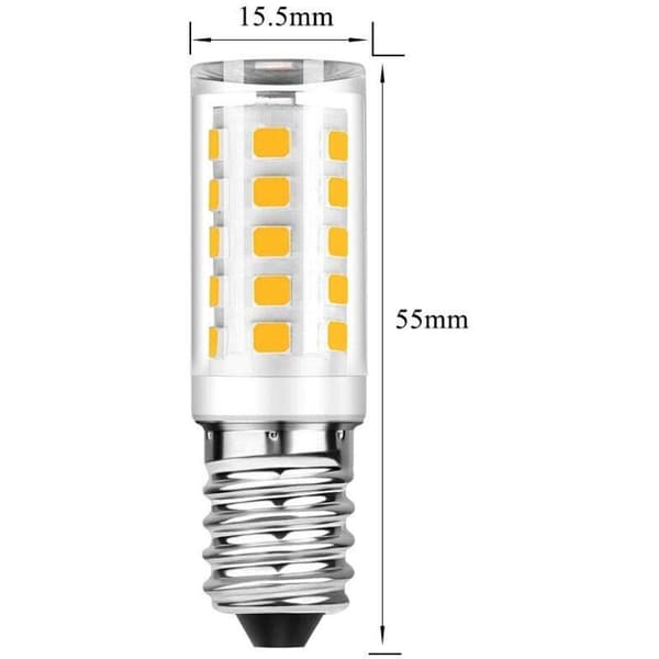 10-pack E14 LED-lampor - Varmvit 3000K - 5W motsvarar 50W glödlampa - 500LM ej dimbar