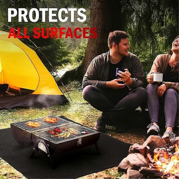 Carbon Felt Welding Blanket Fireproof - 2-pack 50x91 cm Heat Resistant Fabric 982°C High Temperature
