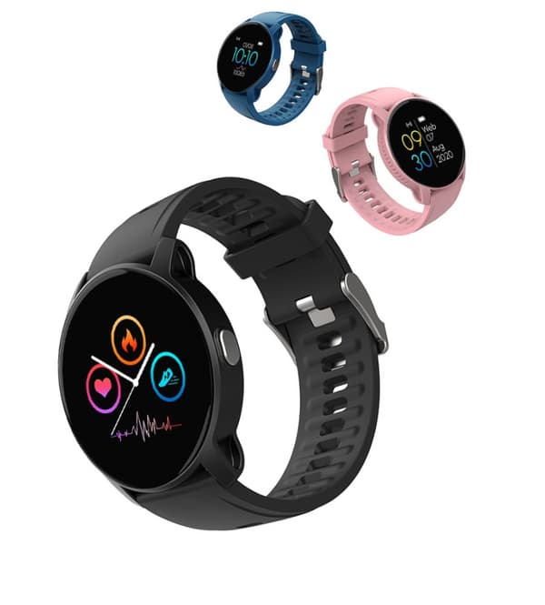 Smartwatch træning puls blodtryk iltniveau i blodet (pink)