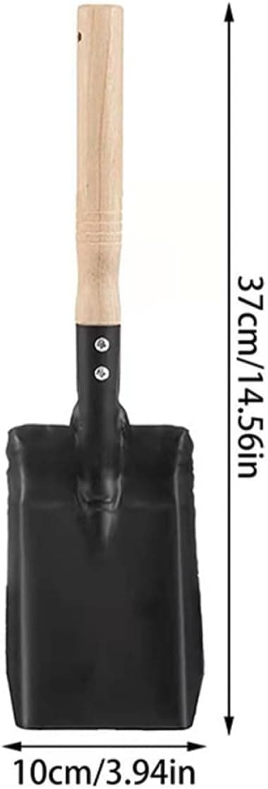 Kaminstädsats Askspade Kit Kaminstädutrustning Rundade Hörn Träkol