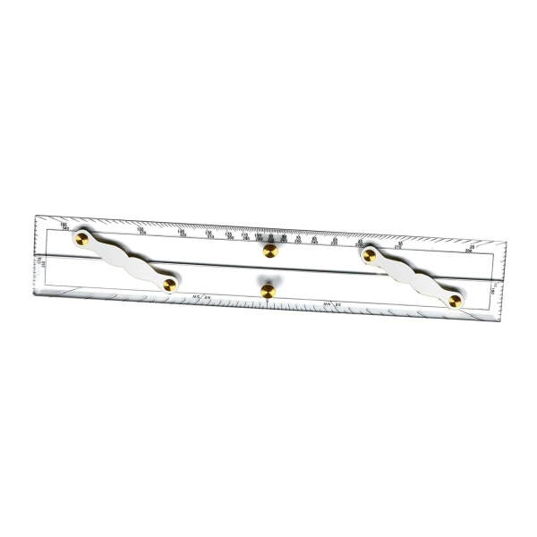 Navigasjon Parallelllinjal Måleverktøy med Klare Skalaer Marin Parallelllinjal Rullende Linjal for Student Skole Måling Båt Kunstnere, 600mm