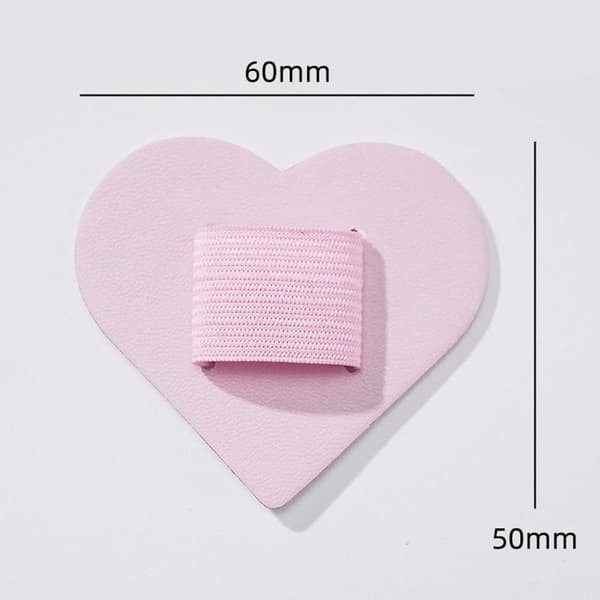 Pen Loop Holder Set, 8-pack Self-Adhesive Pen Holder Elastic Design for Notebooks, Journals, Calendars with Heart Shape