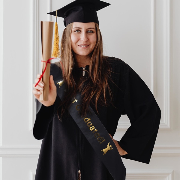 2 st Graduation Party Etikett Sash Dekoration Examen Student Axelband Grad Party SupplyAssort Assorted Color 78x9.5cm