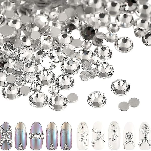 Flatback runde rhinestones, edelsten krystall rhinestones for ulike håndverksdekorasjoner