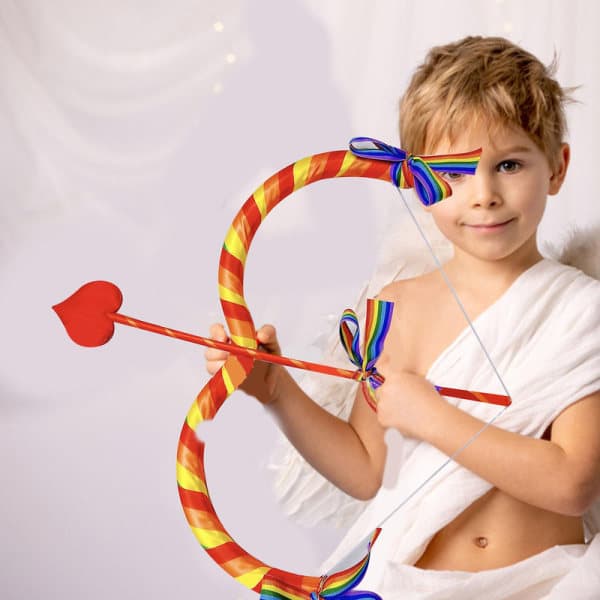 Cupids bue og pil Kostymefest rollespill Cupids bue og pil [DmS] Regnbuefarge Rainbow color