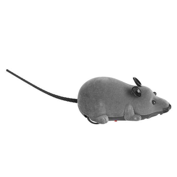 Funny Cat Remote Control Wireless Mouse Toy Grey