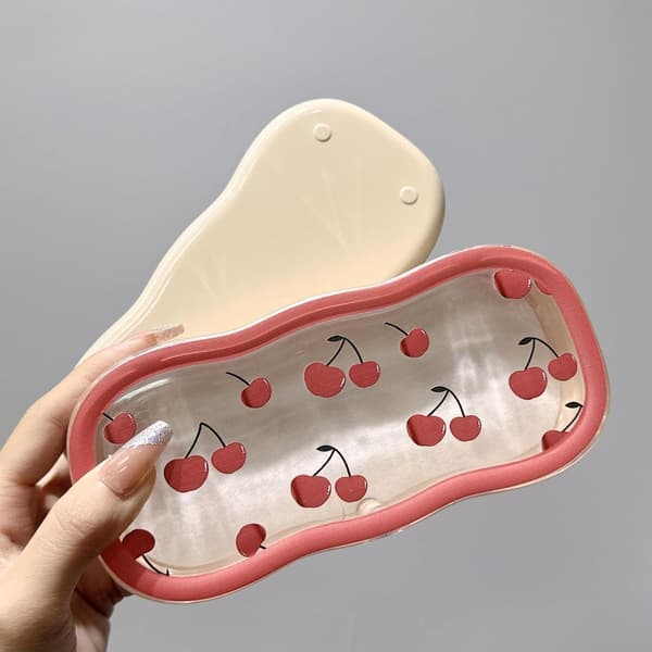 Hard Shell Glasses Case, Transparent wxspss Case, Cute Case for Sunglasses and Reading Glasses