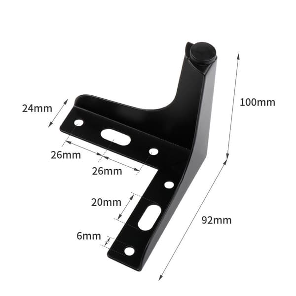 8 stk sorte møbelben i metal, 10 cm sorte sofaben, moderne møbelben i metal til sofa, bord,