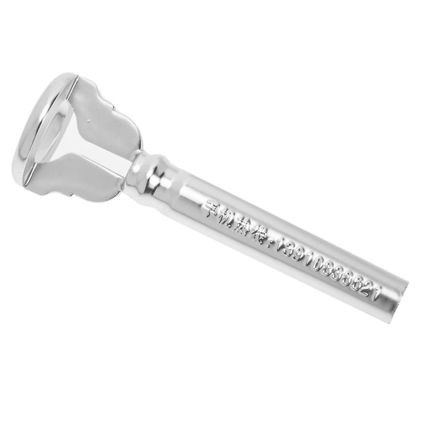 Yksinkertainen Trumpettivibrattori Trumpetin Harjoitteluväline Trumpetin Suun Harjoitteluväline Instrumentti Trumpetin Harjoitteluväline Hopea 8.5x2.5cm Silver 8.5x2.5cm