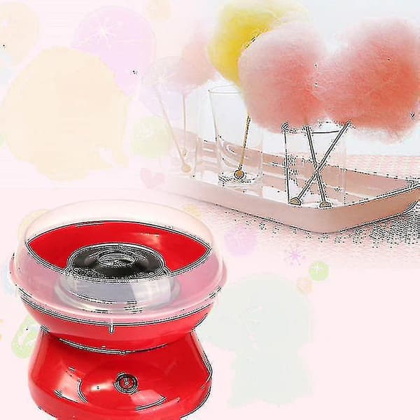 Nostalgia Candyflossmaskine til Bordplade, Hård og Sukkerfri, Gør-det-selv Candyfloss Skumfidus til Børn