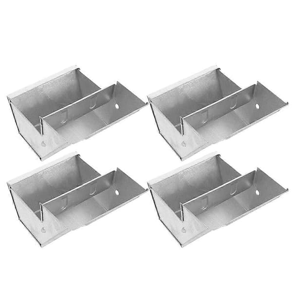 Robust kaninburfoderautomat i metal til effektiv fodring af kaniner i landbrugsmiljøer, 4 stk.