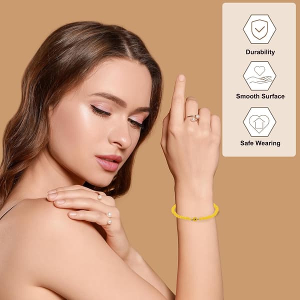 Tyrkiske Evil Eye Armbånd Hvid Sort White/Black
