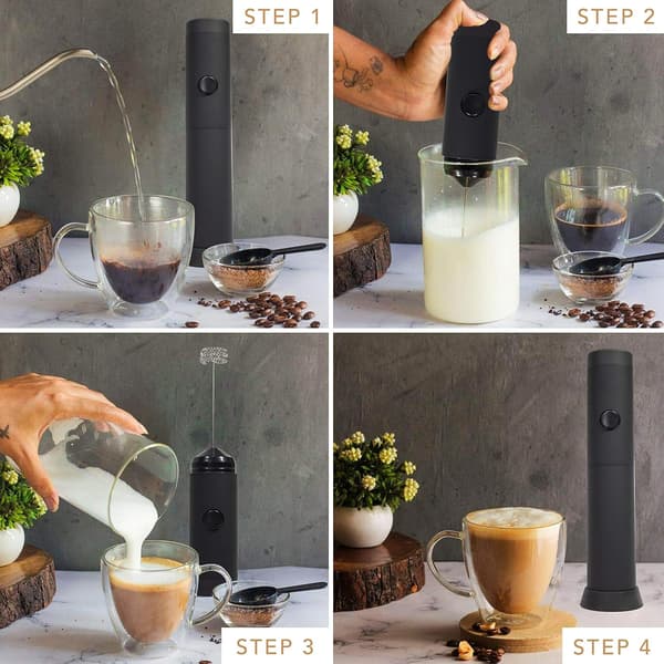 Melkeskummer Håndholdt Visp Kaffeskummer Kaffetilbehør Melkeskummer Eggvisp