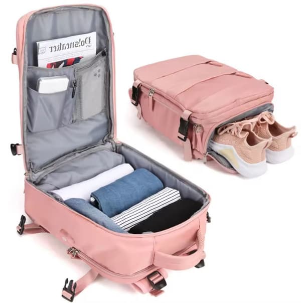Waterproof Travel Backpack for Airplane Cabin, Ryanair Compatible