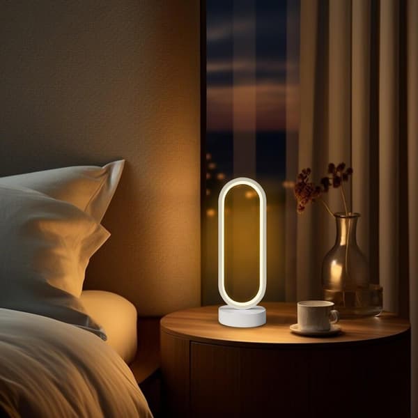 Modern Table Lamp - Soft Lighting for Bedside Table - Decorative and Adjustable LED Reading Lamp for Office, Hotel, Cafe, Dressing Table, Library, C