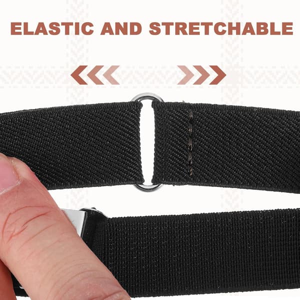 Elastisk ærmegarter 6 stk sort