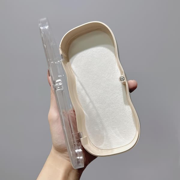 Hard Shell Glasses Case, Transparent wxspss Case, Cute Case for Sunglasses and Reading Glasses