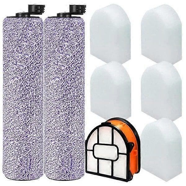 Replacement Brush and Filter - 8 Pieces - Microfiber - HydroVac Compatible