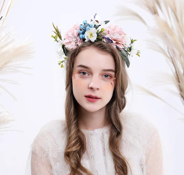 Kronekrans Blomsterkrans Hårbånd Hårkrans Hårkrans Fl