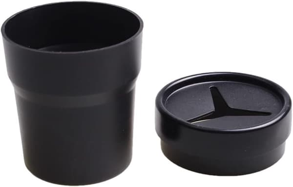 Bil soptunna med lock, Mini Portabel Multifunktionell Vattentät Läcksäker Soptunna med Studs för Universal Bilavfall