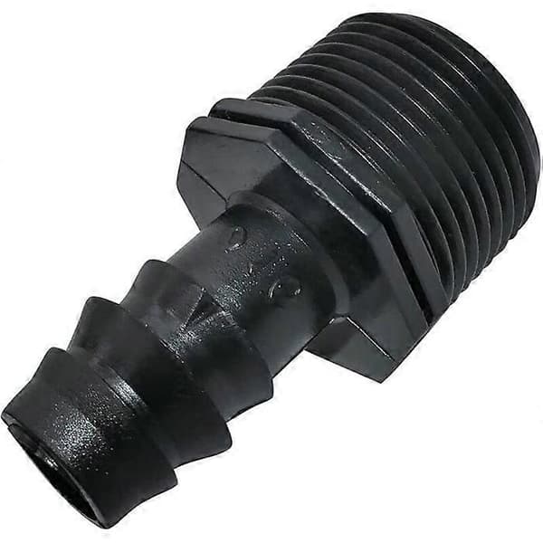 [10-pack] Important accessory for drip irrigation: 16 mm hose connector with external thread with part