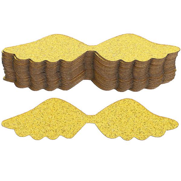 50 stk Papir Sjokolade Dekorasjon Gullvinger Sjokoladekake Vinger Ving Dessert Topper Gull 10X2.5X0 Golden 10X2.5X0.1CM