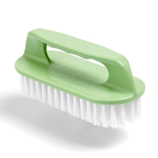 Skrubbebørste Komfortgrep og fleksible stive børster Kraftig for baderomsdusjvask Teppegulv - Pakke med 2 (grønn+blå)