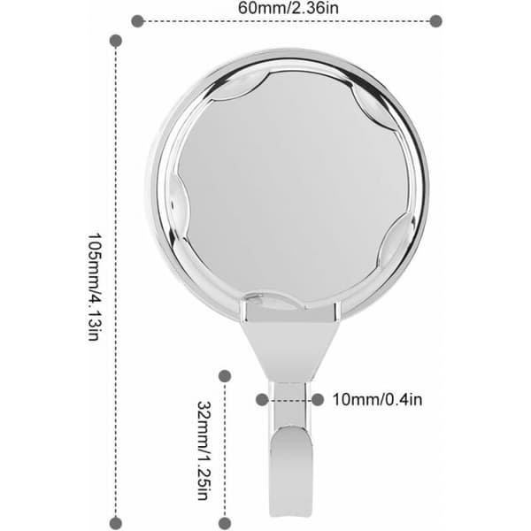 Triple Vacuum Suction Cup Hook Towel Hook ABS Wall Hanger Home Ba