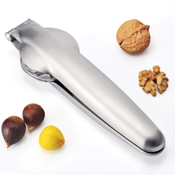 Portable Nutcracker Chestnut Tongs 304 Stainless Steel Chestnut Cutter Metal Multifunctional Nutcracker
