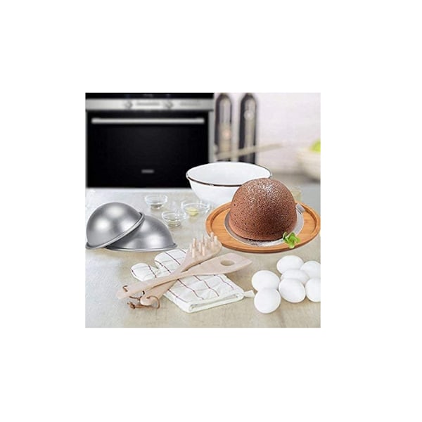 En aluminiums bageform (10 cm) Halvkugle Kageforme Dessert Pudding