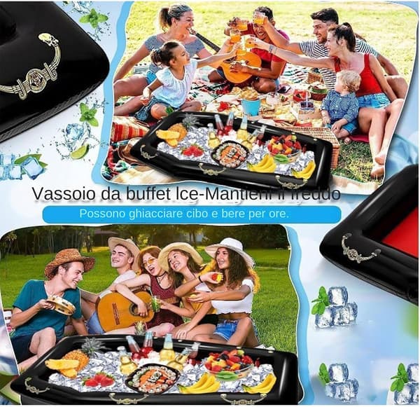 Inflatable Coolers, Ice Cube Molds, Inflatable Beverage Displays, Floating Food Stations (DB)