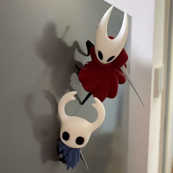 Hollow Knight Spill Perifer Kjøleskapsmagnet Samleobjekt Suvenirgave 2-pakning