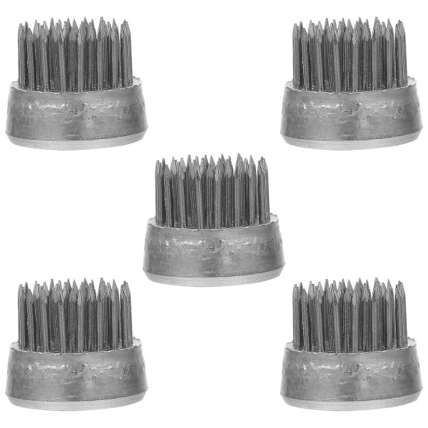 5 kpl Metalliset Ikebana-Kukatelineet Vintage Kukkateline Kukkapinni Kukkateline Pyöreä Kukkateline Kukkien Järjestelypidike Hopea 1,9X2,3X2,3CM Silver 1.9X2.3X2.3CM