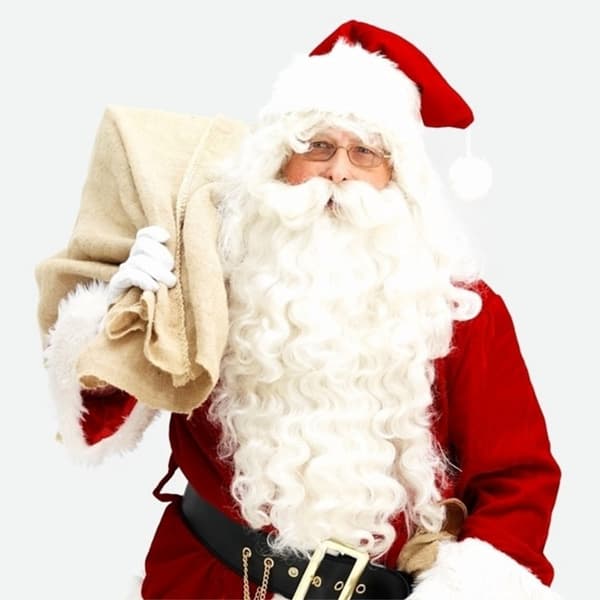 Julekostumer til voksne mænd og kvinder med fortykket jul