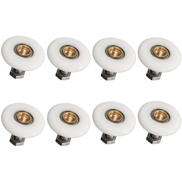 8x Dusjdørruller 19mm Erstatning Dusjdørruller for Bad